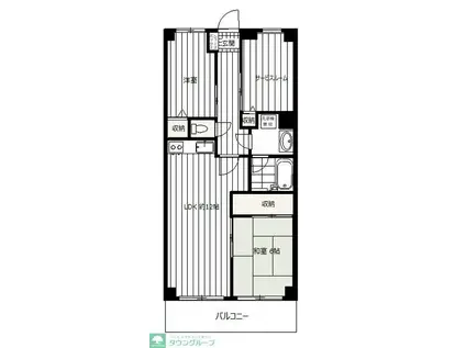 BEEハイム(3LDK/5階)の間取り写真