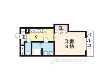 ETERNITY(1K/3階)の間取り写真