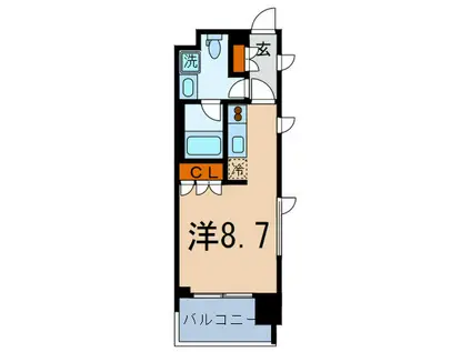LASANTE 千駄木(ワンルーム/5階)の間取り写真