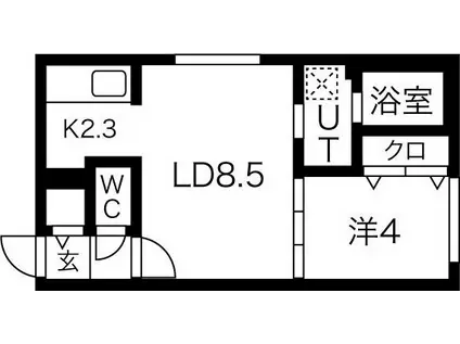 LUMIC本郷通(1LDK/3階)の間取り写真