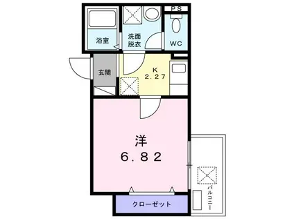 グラン スカイ(1K/3階)の間取り写真