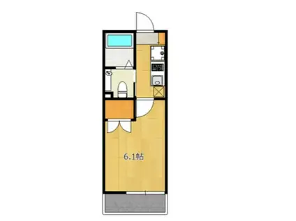 アザーレ・バモス新百合(1K/1階)の間取り写真