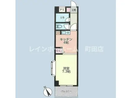 エステート共和(1K/3階)の間取り写真