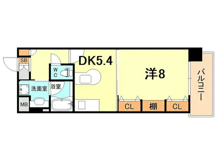 KAISEI神戸海岸通第2(1DK/4階)の間取り写真
