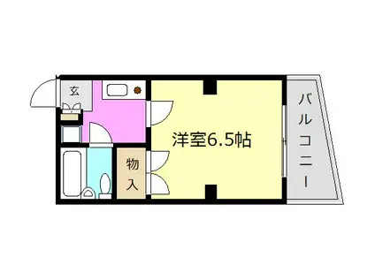 M2ハイム(1K/2階)の間取り写真