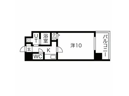 NEO JAPANESQUE出来町(1K/9階)の間取り写真