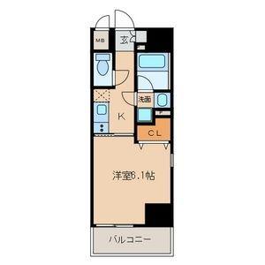 プレミアム黒川(1K/2階)の間取り写真