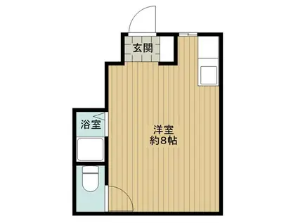 ドミトリー・エル(ワンルーム/1階)の間取り写真