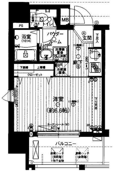 プレミアムステージ新大阪駅前(1K/11階)の間取り写真