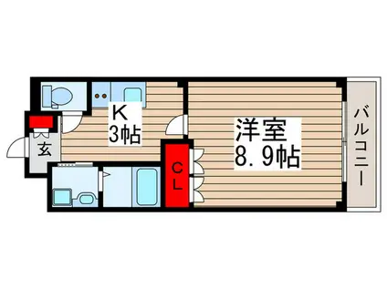 Y・S CRECIA(1K/1階)の間取り写真