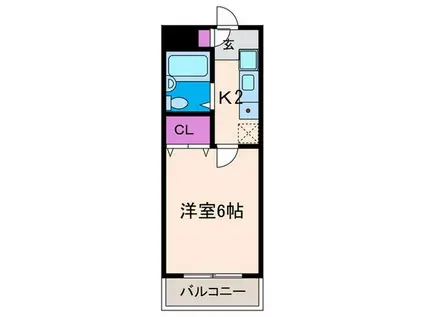 刀根山ドミトリー(1K/3階)の間取り写真