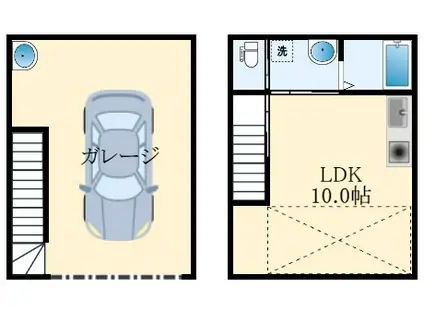 KICHI(ワンルーム/1階)の間取り写真