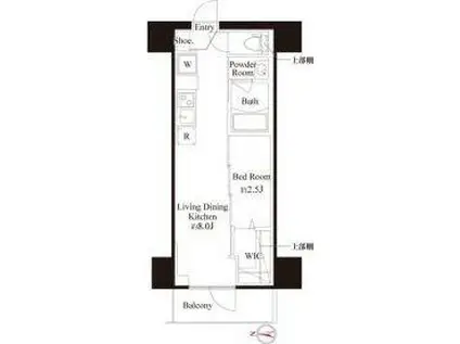 プラチナスクエア東京武蔵関(1LDK/10階)の間取り写真
