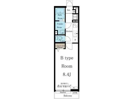 リブリ・ナゴヤドーム(1K/2階)の間取り写真