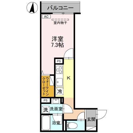 メゾン ド グレイス(1K/3階)の間取り写真