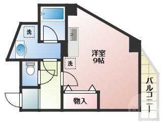 PARK HOUSE HINO(ワンルーム/3階)の間取り写真
