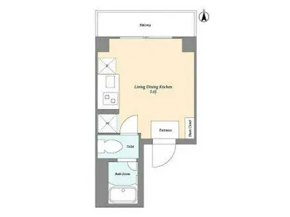 インプルーブ両国(ワンルーム/5階)の間取り写真