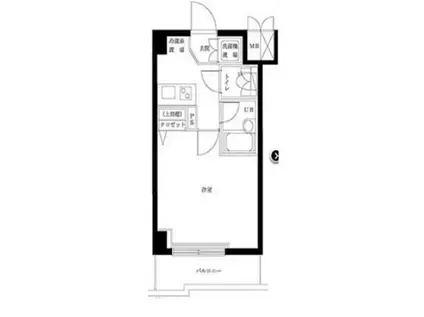 ルーブル都立大学参番館(1K/5階)の間取り写真