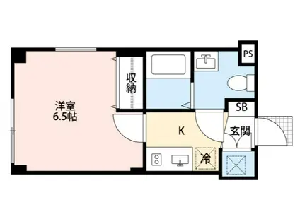 B CASA東暮(1K/1階)の間取り写真