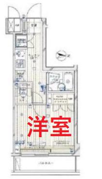 ルーブル蒲田七番館(1K/6階)の間取り写真