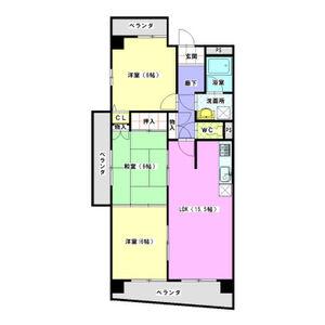 ヒルズ丸和(3LDK/9階)の間取り写真