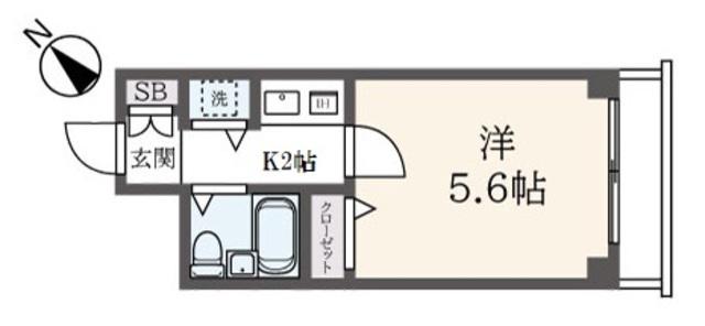 ヴァンハウス戸塚(1K/3階)の間取り写真