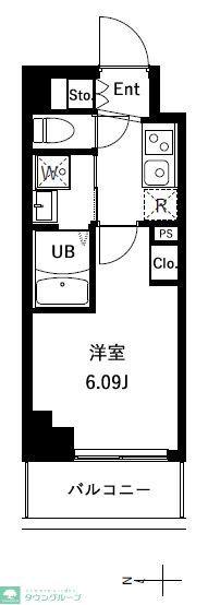 アーバンパーク川口並木(1K/6階)の間取り写真