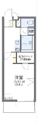 レオパレスチェリーハウス(1K/2階)の間取り写真
