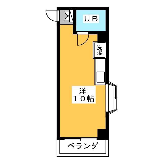 シャンブル南大塚(ワンルーム/2階)の間取り写真