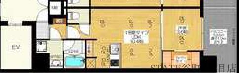 ブエナビスタ難波タワー(1LDK/8階)の間取り写真