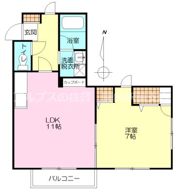 MKツインステージ(1LDK/2階)の間取り写真