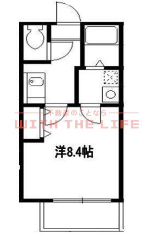 リブレア津福本町(1K/2階)の間取り写真