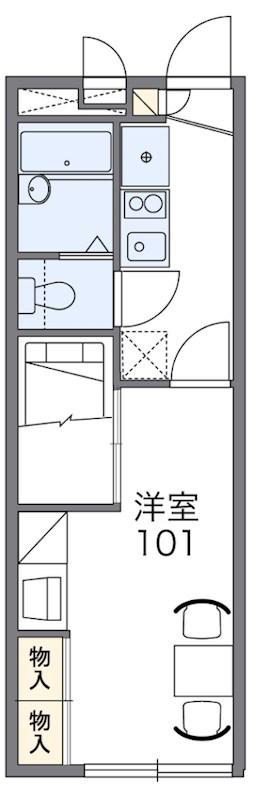ウィータ(1K/1階)の間取り写真