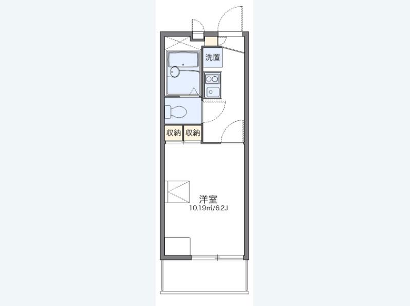 レオパレスGRAND(1K/1階)の間取り写真