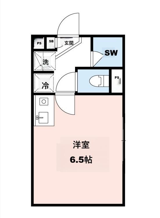 ルミエール荒川町屋(ワンルーム/2階)の間取り写真