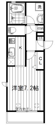 D STAGE 荻窪(1K/2階)の間取り写真
