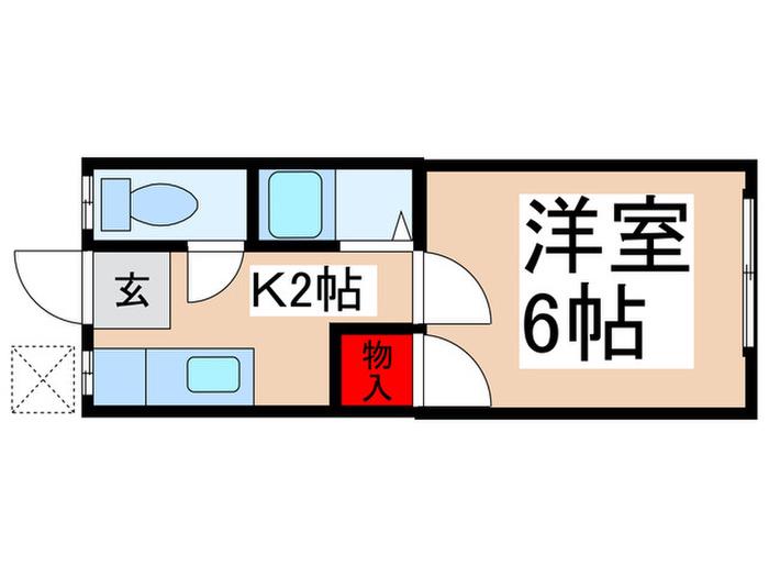 小池コーポ(1K/1階)の間取り写真