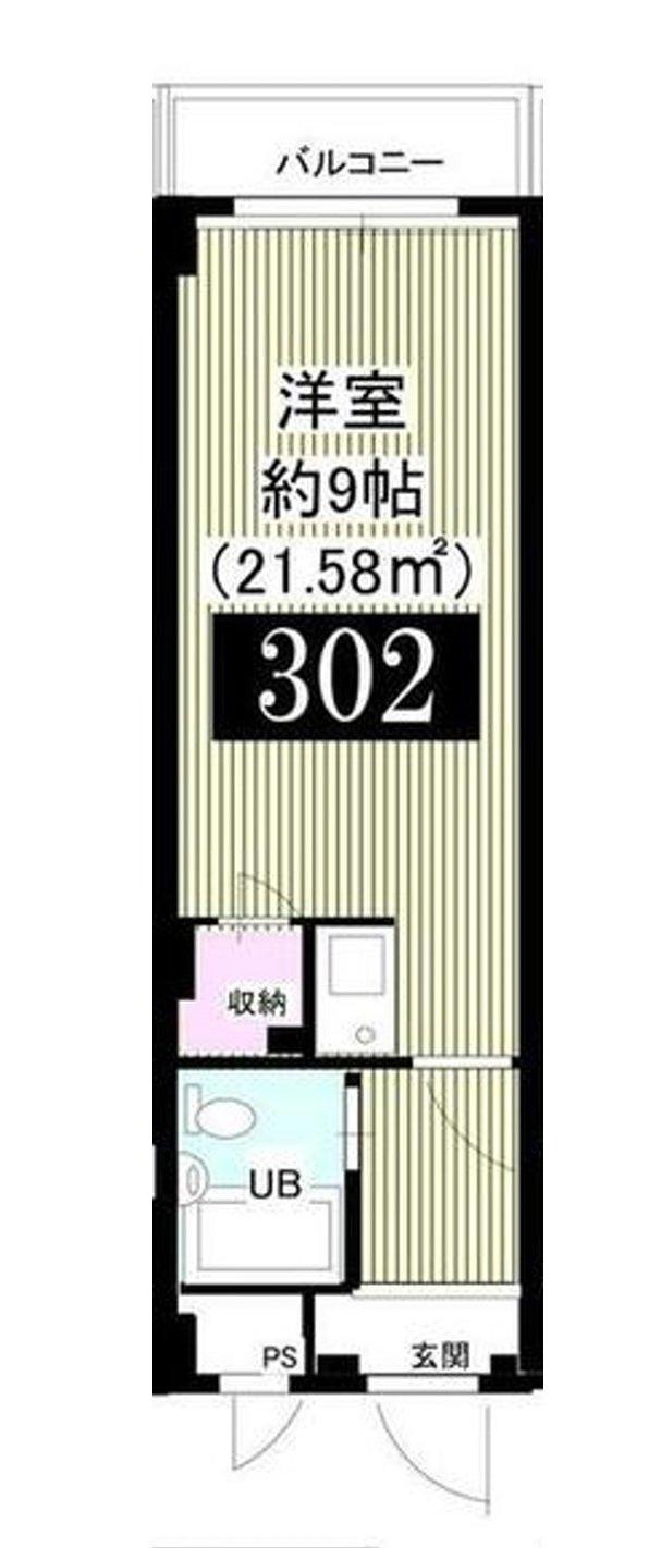 ヴィンテージ清瀬(ワンルーム/3階)の間取り写真
