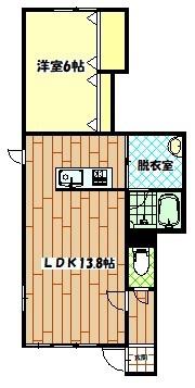 I-DREAPE(1LDK/1階)の間取り写真