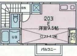 フィット北新宿(ワンルーム/2階)の間取り写真