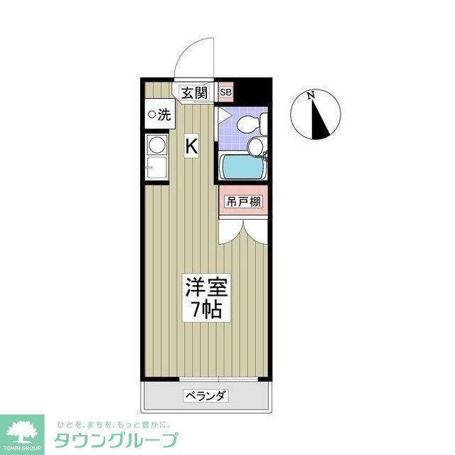 コピ坂戸II(ワンルーム/3階)の間取り写真