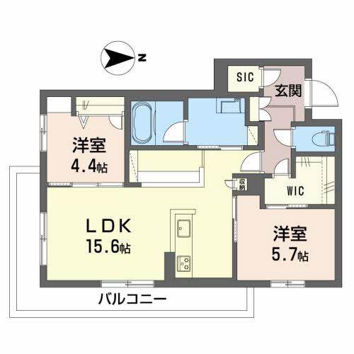 ライフステージ東和(2LDK/2階)の間取り写真