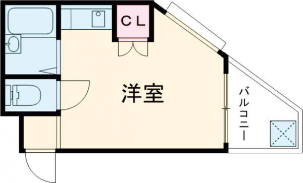 レジデンス伊川谷(ワンルーム/2階)の間取り写真