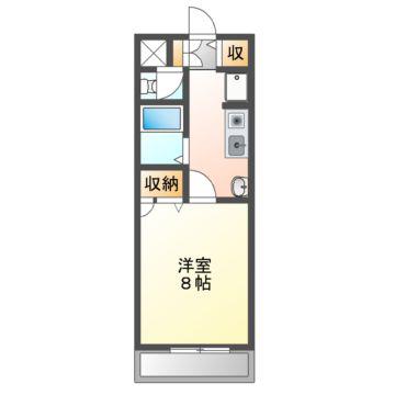 シティー千里丘 ホームメイト吹田駅前店管理物件(1K/3階)の間取り写真