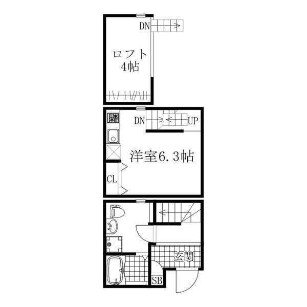 LE COCON守山II(ワンルーム/1階)の間取り写真