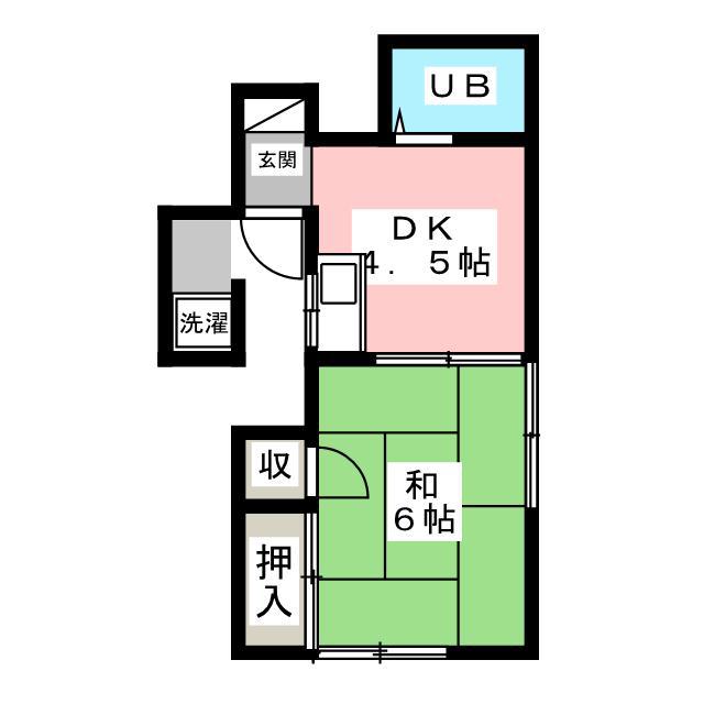 STハイム富士見台(1DK/3階)の間取り写真