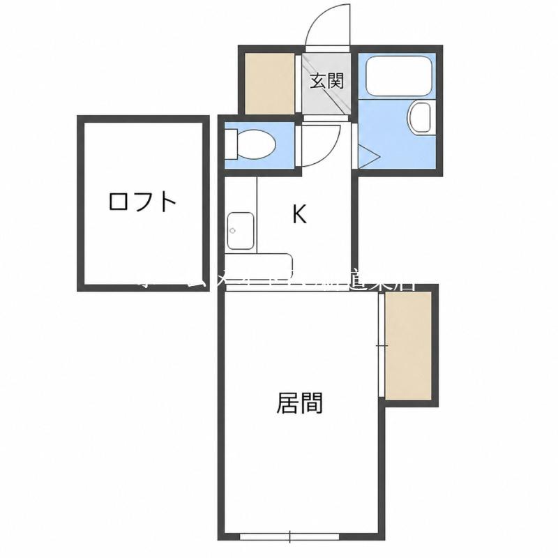 アクイール元町(ワンルーム/1階)の間取り写真