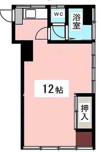 杉山ビル(ワンルーム/4階)の間取り写真