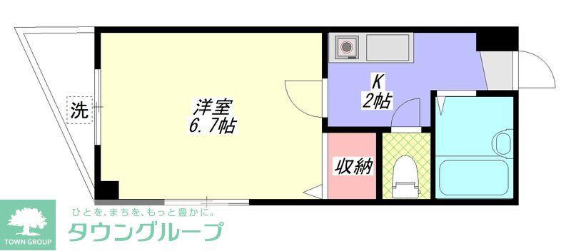 メゾンド蔵(1K/3階)の間取り写真