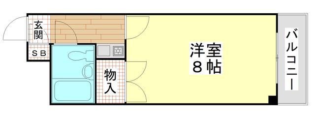 サンベールクワノ(1K/3階)の間取り写真